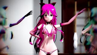 MMD R18 Nude Yamakaze Triples ( Everglow ) 123