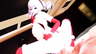 MMD R18 Kancolle Santa Kashima Boobs Boobs Blown out Sex Dance Live Delivery 3d Hentai