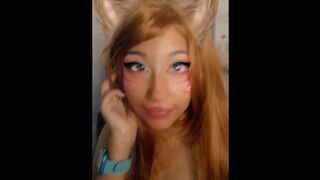 Ahri Cosplay Egirl Neon Boobs Cyberpunk - Patreon: CatyBlackRose League of Legends