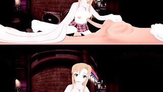 [VR 360 4K] Yuuki Asuna Sword Art Online Peeing on a Date