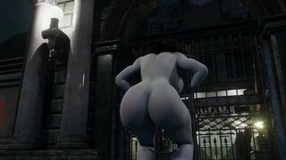 Resident Evil Lady Dimitrescu Twerk. Model by xzCrystal3D. Stage by Mokujinhornywood