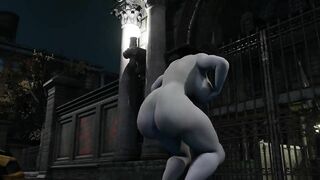 Resident Evil Lady Dimitrescu Twerk. Model by xzCrystal3D. Stage by Mokujinhornywood