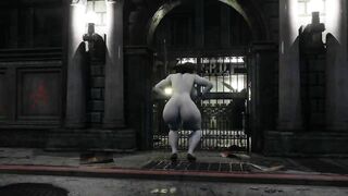 Resident Evil Lady Dimitrescu Twerk. Model by xzCrystal3D. Stage by Mokujinhornywood