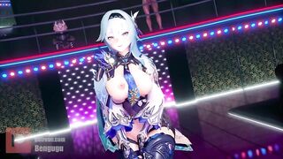 【r-18 MMD】Bengugu - Genshin Impact Eula's Night Club Dance 优菈