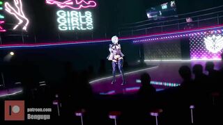 【r-18 MMD】Bengugu - Genshin Impact Eula's Night Club Dance 优菈