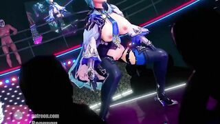 【r-18 MMD】Bengugu - Genshin Impact Eula's Night Club Dance 优菈