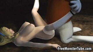 3D Alice in Wonderland gets fucked by the rabbit