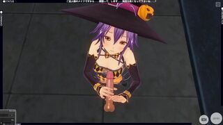 3D HENTAI POV Pumpkin Girl Jerking off your Cock