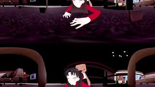 [VR 360 4K] Rin Tosaka Fate/stay Night Showing off the Pussy