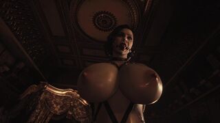 Resident Evil Village: Natural H Cup Tits BDSM Lady Dimitrescu - Ball Gag Bondage Special