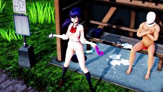 Mmd R18 Hot and Sexy Aoi Shiro Fucked like Sex Doll with no Rest