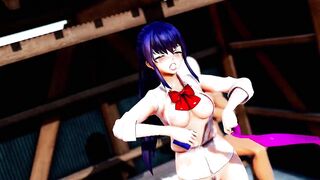 Mmd R18 Hot and Sexy Aoi Shiro Fucked like Sex Doll with no Rest