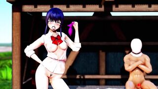 Mmd R18 Hot and Sexy Aoi Shiro Fucked like Sex Doll with no Rest