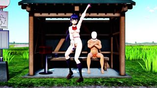 Mmd R18 Hot and Sexy Aoi Shiro Fucked like Sex Doll with no Rest