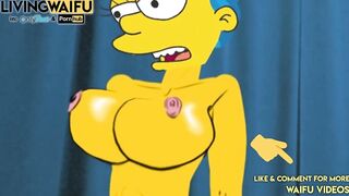 MARGE SIMPSON MILF 2D Cartoon Real Waifu #5 Riding Big ANIMATION Ass Booty Cartoon Cosplay SIMPSONS