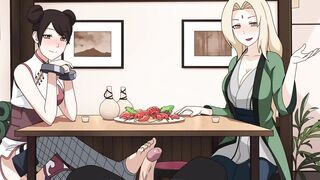 Naruto - Kunoichi Trainer - Part 7 - TenTen and Tsunade Footjob by LoveSkySanX