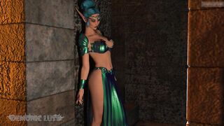 Elven Princess Humilated & Fucked in Dungeon by two Furry Lycan 3D Monsters