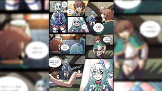 COMIC HENTAI KONOSUBA Aqua Se Folla a Kazuma