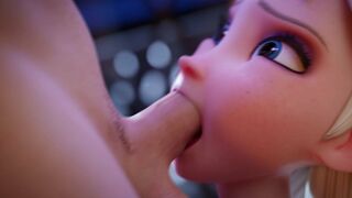 Elsa DeepThroat (Animation With Sound)