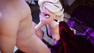 Elsa DeepThroat (Animation With Sound)