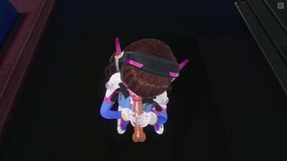 3D HENTAI DVA wants to Taste your Cum