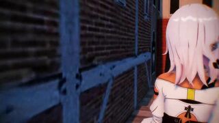 【R18-MMD】Honkai Impact 3rd Raiden Mei - Stuck in a Wall 雷電芽衣