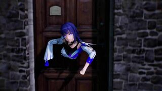 【R18-MMD】Honkai Impact 3rd Raiden Mei - Stuck in a Wall 雷電芽衣