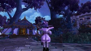 Huge ass shaking by night elf