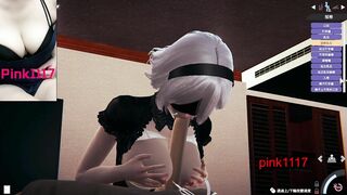 男性向 Hentai Game HoneySelect 2 小遊戲試玩 2B乳交 中文音声