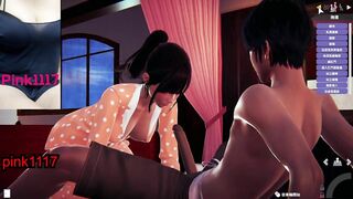 男性向 Hentai Game HoneySelect 2 小遊戲試玩 清純女 口交 乳交