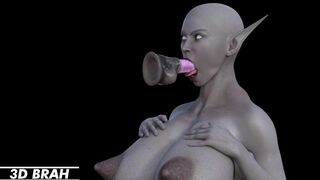 3D Alien Sucking Dick so Good if Real Women could do it would Start World Peace