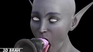 3D Alien Sucking Dick so Good if Real Women could do it would Start World Peace