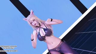 [MMD] Kara - Step Ahri Kaisa Seraphine Sexy Hot Kpop Dance League of Legends KDA