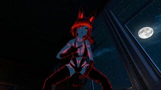 Sexy Tattoo Glowing Succubus gives Virtual Lap Dance