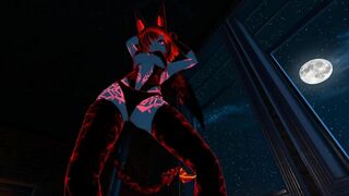 Sexy Tattoo Glowing Succubus gives Virtual Lap Dance