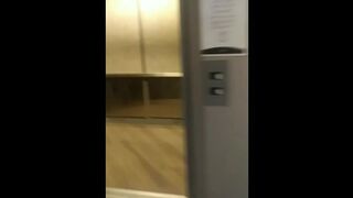 Caught Jerking off on Elevator