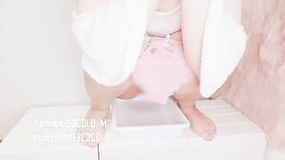 【大量放出！】WC風景を前から眺める動画♡pee Sound