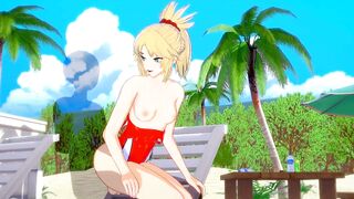 Fate/Grand Order — Mordred Gets Fucked on the Beach(3d HENTAI)