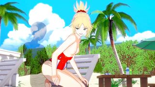 Fate/Grand Order — Mordred Gets Fucked on the Beach(3d HENTAI)