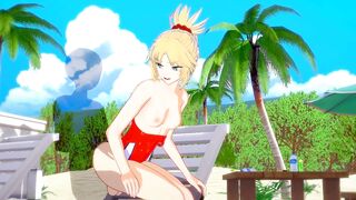 Fate/Grand Order — Mordred Gets Fucked on the Beach(3d HENTAI)