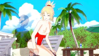 Fate/Grand Order — Mordred Gets Fucked on the Beach(3d HENTAI)