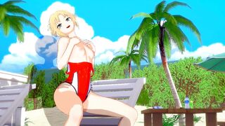 Fate/Grand Order — Mordred Gets Fucked on the Beach(3d HENTAI)