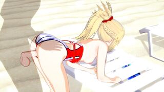 Fate/Grand Order — Mordred Gets Fucked on the Beach(3d HENTAI)