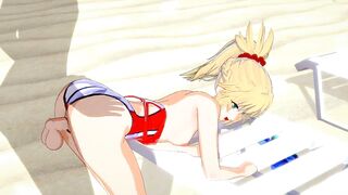 Fate/Grand Order — Mordred Gets Fucked on the Beach(3d HENTAI)