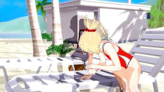 Fate/Grand Order — Mordred Gets Fucked on the Beach(3d HENTAI)