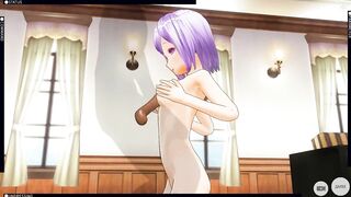 3D HENTAI Cute Teen Cute Girl Breastfeeding Cock