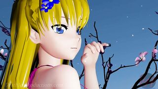 MMD R18 Aylin in a Blue Bikini - Booo - 1045