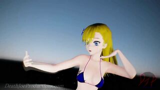 MMD R18 Aylin in a Blue Bikini - Booo - 1045