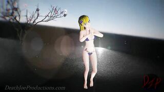 MMD R18 Aylin in a Blue Bikini - Booo - 1045