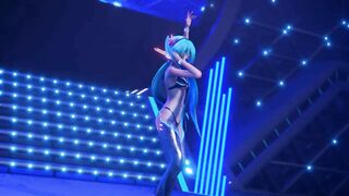 【R18-MMD-4K】 Miku Hatsune Performs on Stage